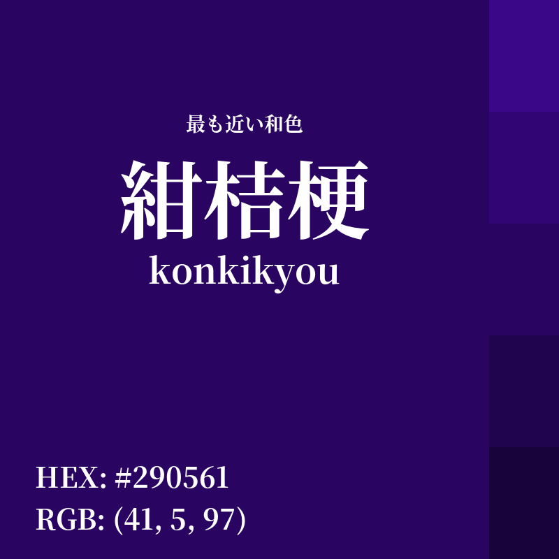 #290561 : 最も近い和色「紺桔梗 (konkikyou)」